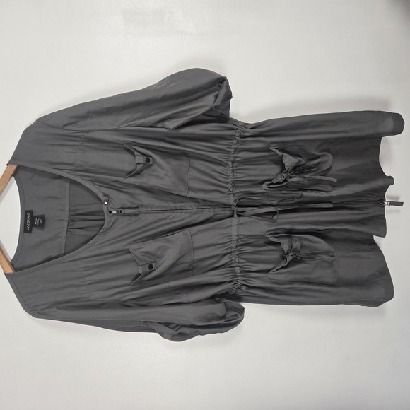 Lane Bryant Tops - Lane Bryant Full zip tunic / jacket Gray 26/28
